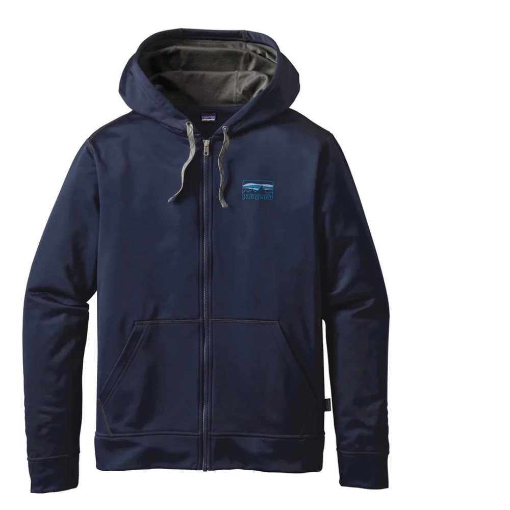 Patagonia Men's '73 Logo Poly Cycle Full-Zip Hoody- Size S